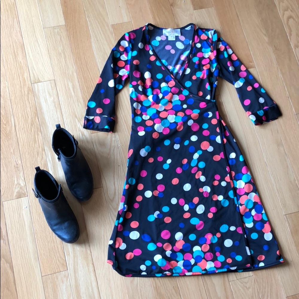 Wrap dress by Julie Brown
